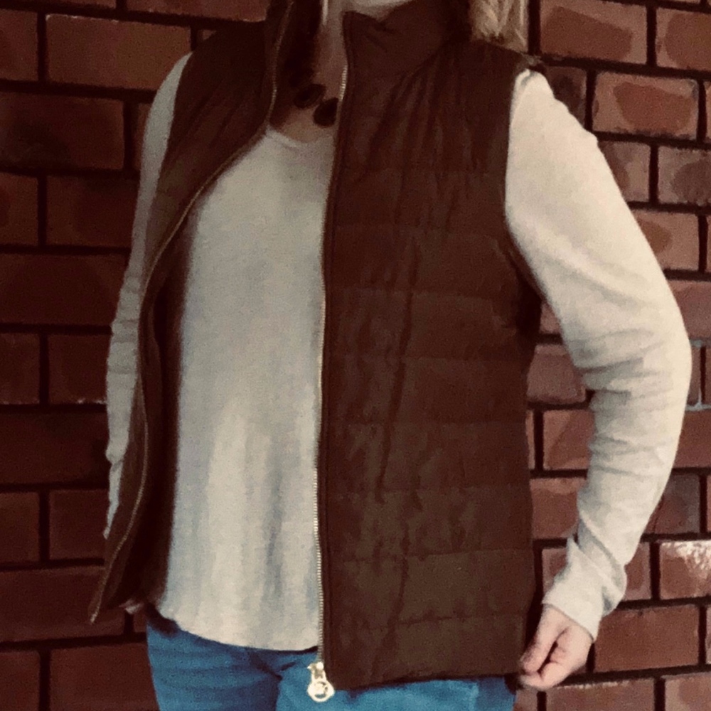 Michael Kors Olive Green Vest